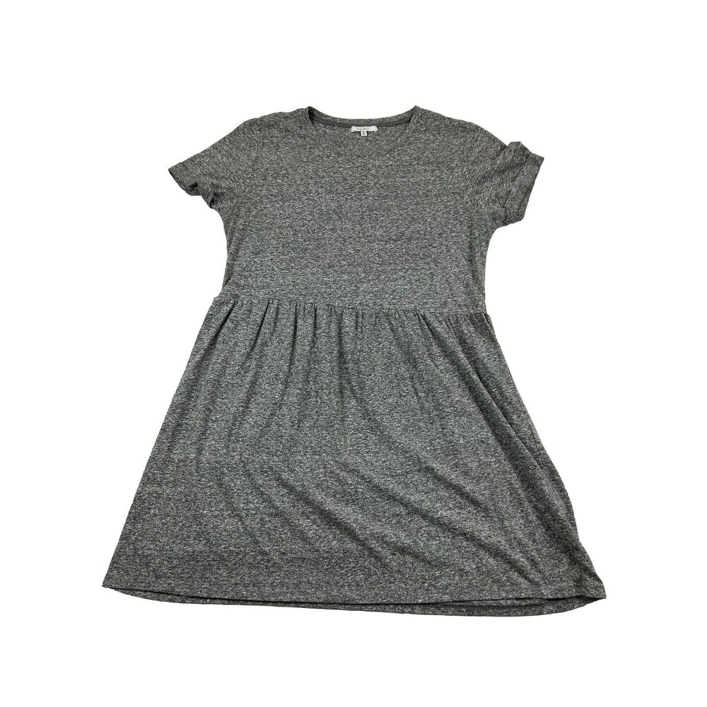 Z Supply Shirt Dress Womens Medium Gray Short Sleeve
